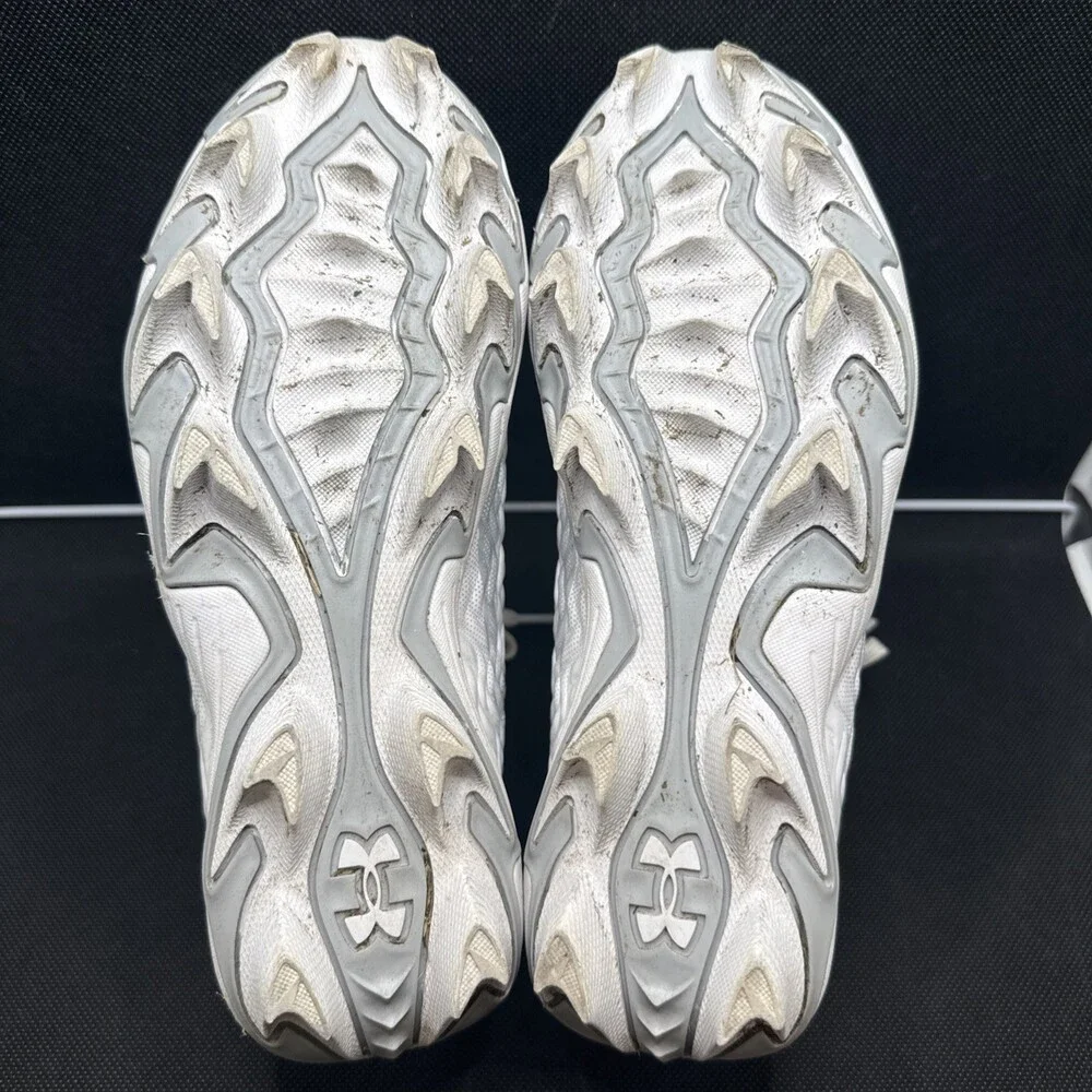 Under Armour Spotlight Hammer RM Youth 2.5 White Silver Football Cleats UZB52
